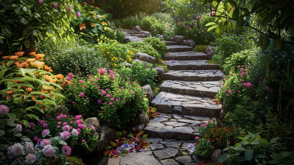 Concevoir une allée de jardin en pierre naturelle